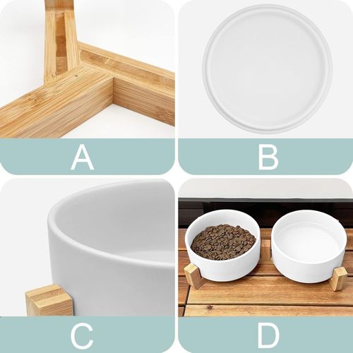 Ceramiczne miski dla psa 400ml 2x JAX białe na Arena.pl