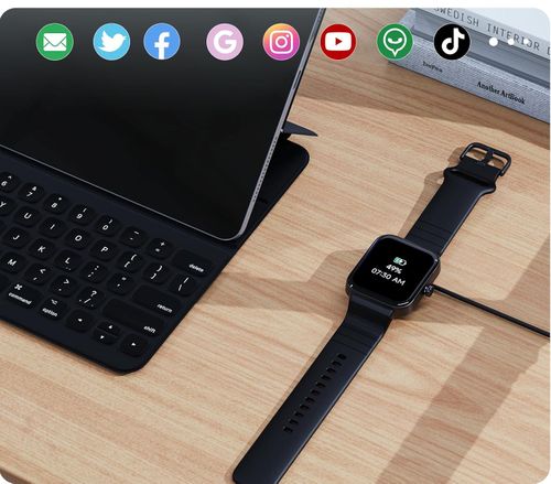 Smartwatch IDW15, Bluetooth, IP68, dla Android/iOS, czarny na Arena.pl