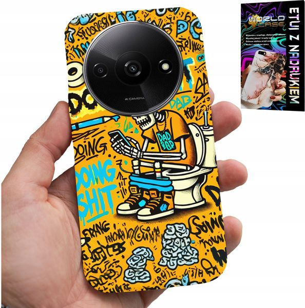 ETUI DO XIAOMI REDMI A3 - DOING SHIT KOŚCIOTRUP NA KIBLU CASE zdjęcie 1