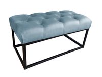 Ławka CHESTERFIELD LOFT BL06 pufa podnóżek metal