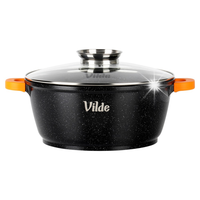 GARNEK GRANITOWY Z POKRYWKĄ 28 CM 5,8 L POWŁOKA NON-STICK NA INDUKCJĘ