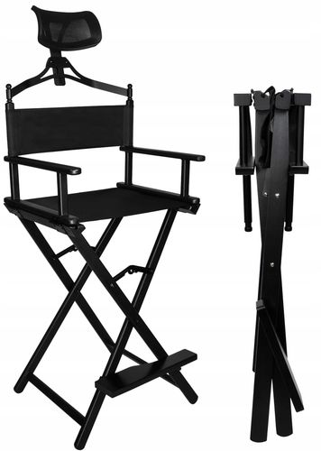 krzesło do makijażu aluminiowe z zagłówkiem na Arena.pl