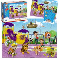 puzzle wimmel ”psi patrol - na spacerze” 60 el. karty z pytaniami  200453
