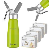 SYFON DO BITEJ ŚMIETANY 0.5L ZIELONY + 40 NABOI | HENDI