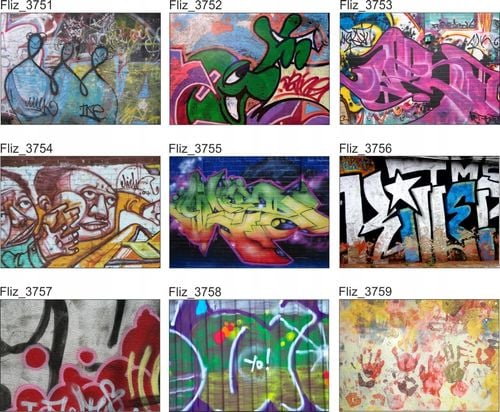 FOTOTAPETA GRAFFITI MUR MURAL TWARZ 260x180 na Arena.pl