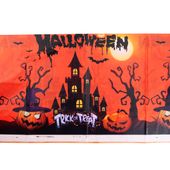 tg76540 obrus halloween pomarańczowy duży dekoracja stołu dynie