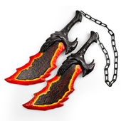 Ogniste Ostrza Chaosu | 45 cm | Pianka | God Of War