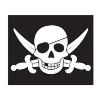 Flaga piracka z systemem podnoszenia na maszt