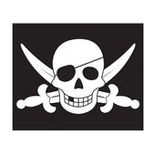 Flaga piracka z systemem podnoszenia na maszt