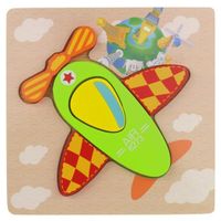 drewniana układanka edukacyjna puzzle - samolot