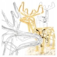 RENIFER LED ŚWIECIĄCY Świąteczny Zewnętrzny 216LED RUCHOMA GŁOWA Jelonek