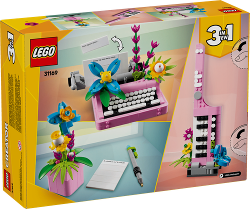 LEGO Creator 3w1 Maszyna do pisania z kwiatami keytar doniczka 31169 na Arena.pl