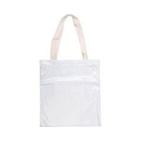 Brokatowa torba 34 x 37 cm do sublimacji - biała