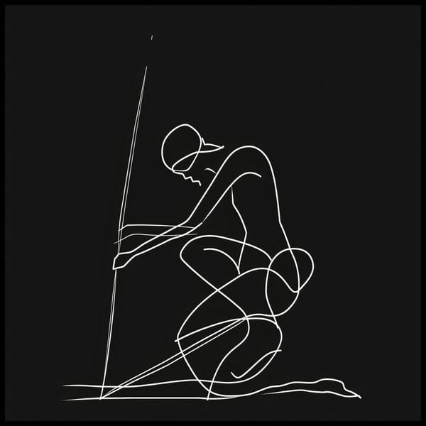 Plakat 80x80cm Linia zdjęcie 2