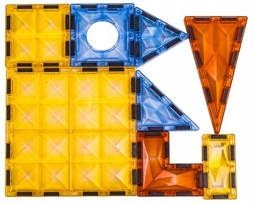 Klocki Magnetyczne Konstrukcyjne Panele Magnetic TILES Pojazdy Figury 100 na Arena.pl