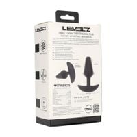 wibrujący korek analny silikonowy levelz s czarny
