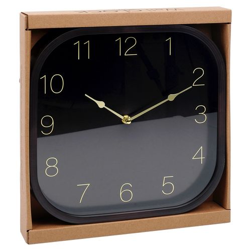 Zegar ścienny czarny złoty 30 cm na Arena.pl
