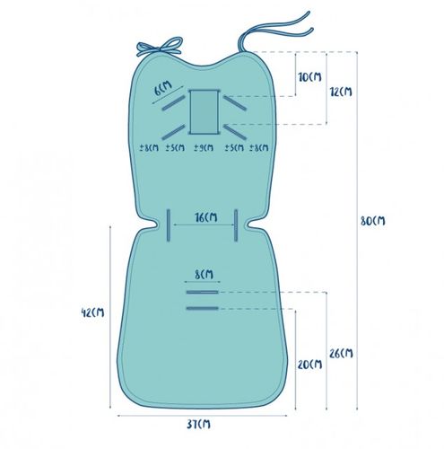 La Millou : Wkładka THICK STROLLER PAD MISS CLOUDY na Arena.pl
