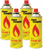 4x KARTUSZ NABÓJ GAZOWY GAZ KUCHENKI PALNIKA 400ml ALPEN CAMPING