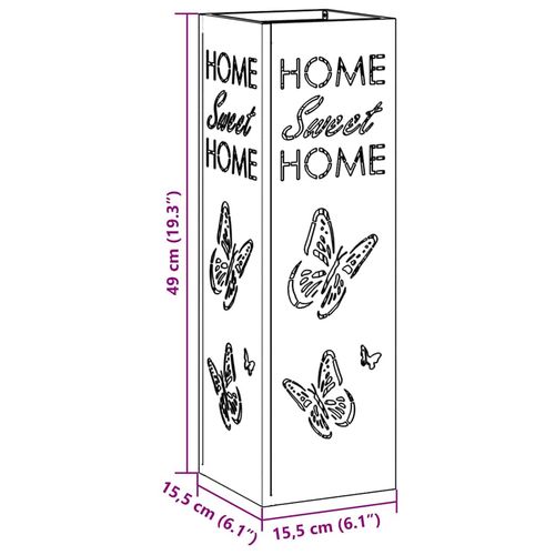 Stojak na parasol Oliwkowy 15.5 x 15.5 x 49 cm Stal na Arena.pl