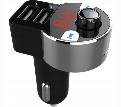 Transmiter Samochodowy FM TechniSat DIGICAR 1 BT MP3 WMA 2x USB Mikrofon na Arena.pl