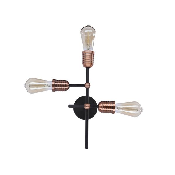 Kirimu ampla 3x60W E27 czarny zdjęcie 6