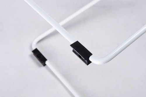 Krzesło NET SOFT białe - biała poduszka, metal na Arena.pl