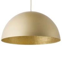 LAMPA wisząca SFERA 32292 Sigma metalowa OPRAWA kopuła zwis złoty