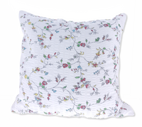 Poszewka z kory 40x40 biała kolorowe gałązki