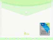 KOPERTA PP NA ZATRZASK Z PERFORACJĄ A4 ZIELONA TETIS