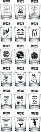 Szklanka WHISKY prezent na święta mikołajki grawer na Arena.pl