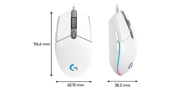 Mysz przewodowa LOGITECH G102 Lightsync Biały zdjęcie 5