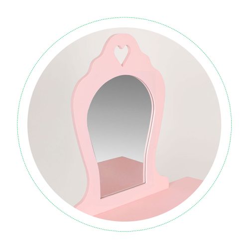 Toaletka dziecięca duża z lustrem dla dziewczynki ECOTOYS na Arena.pl