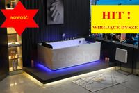 Wanna z hydromasażem EB-185 prostokątna 170cmx85cmx58cm DYSZE OBROTOWE, MAS Wanna z hydromasażem EB-185 prostokątna 170cmx85cmx58cm DYSZE OBROTOWE, MAS