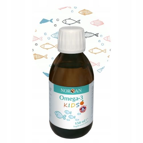 NORSAN OMEGA-3 FISK KIDS OLEJ DLA DZIECI POMARAŃCZOWY + WITAMINA E 150 ml na Arena.pl