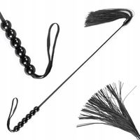 2 x Pejcz Mocny Bat Dominacja Bicz BDSM Szpicruta 85cm