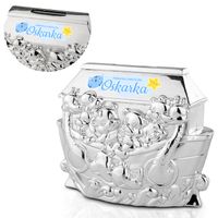 Skarbonka na chrzest dla dziecka z imieniem prezent pamiątka chrztu nadruk