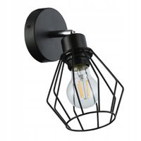 2 x Kinkiet ścienny lampa wewnętrzna ruchomy E27 ścienna LED czarny diament