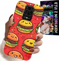 ETUI DO XIAOMI NOTE 9 PRO / 9S - SŁODKIE UŚMIECHNIĘTE BURGERY POKROWIEC