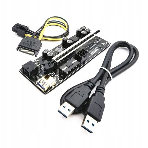 Adapter PCI-E USB Riser SPLITTER + 4x RISER 010s na Arena.pl