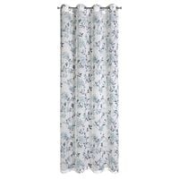 Firana na przelotkach FIONA 140x250 biała + niebieska