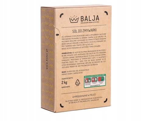 BALJA Ekologiczna Sól do zmywarki 2kg na Arena.pl