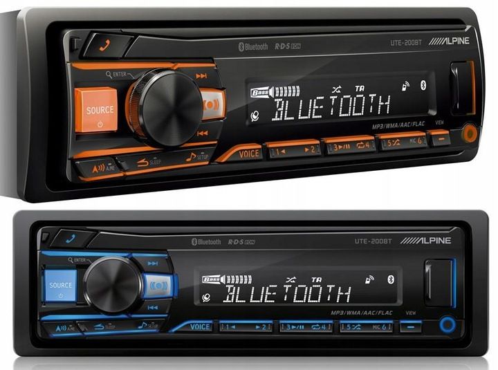 ALPINE UTE-201BT / UTE-200BT/ BT / FLAC / USB / MULTICOLOR / AUX zdjęcie 9