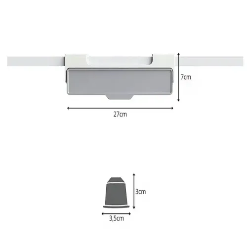 Organizer na kapsułki do kawy nespresso 30 kapsułek wysuwany pod blat na Arena.pl