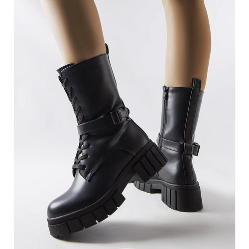 Czarne sznurowane botki-workery r.37 na Arena.pl