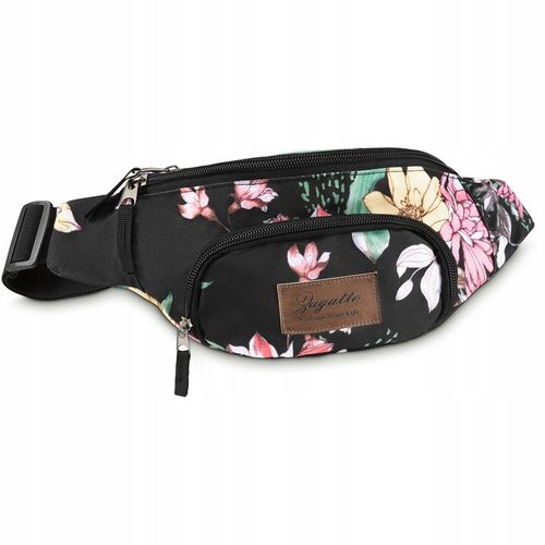Kolorowa nerka damska saszetka duża sportowa biodrówka w kwiaty ZAGATTO na Arena.pl