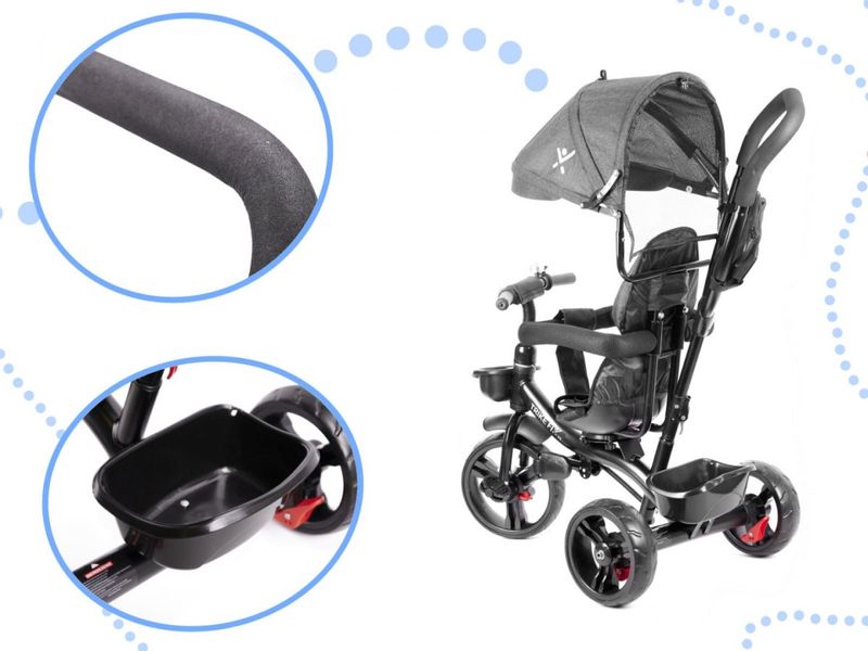 Rowerek trójkołowy Trike Fix Lite szary zdjęcie 12
