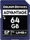 Karta Delkin SD Advantage 660X UHS-I U3 (V30) R100/ szt W80 64GB
