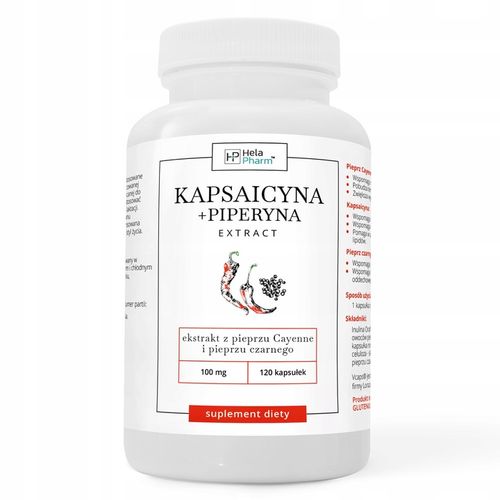 Kapsaicyna+Piperyna EXTRACT ODCHUDZANIE 120 kaps na Arena.pl
