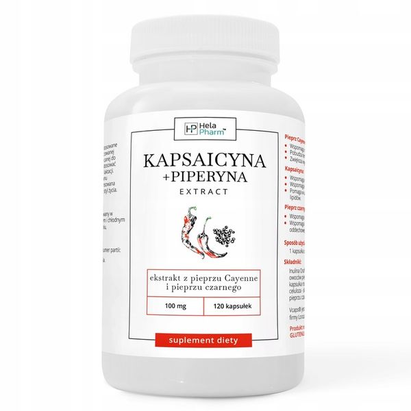 Kapsaicyna+Piperyna EXTRACT ODCHUDZANIE 120 kaps zdjęcie 9